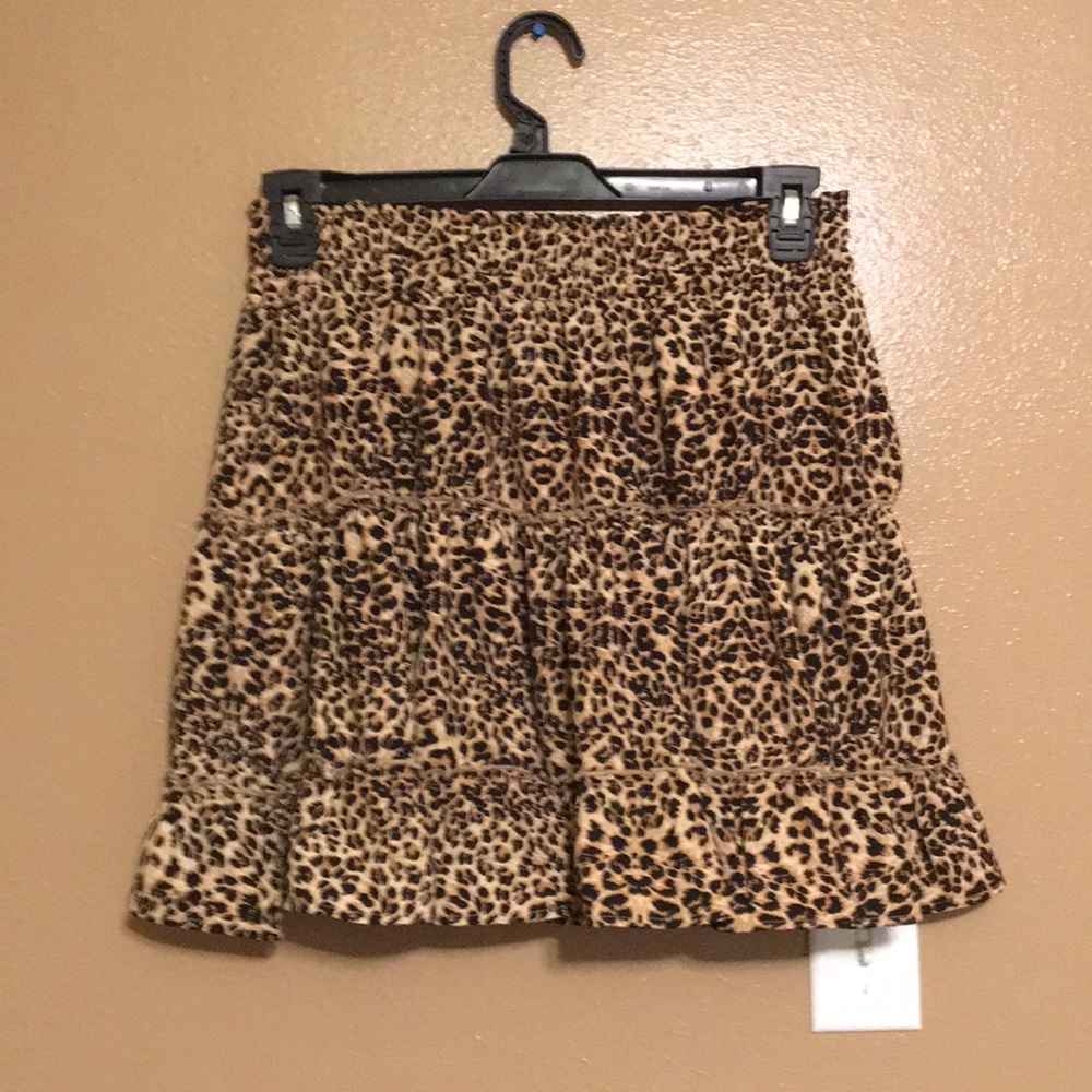 Leopard print skirt size large worn 1 x